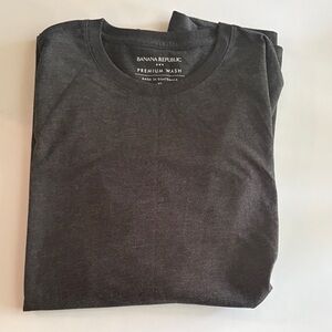 Banana Republic Men's Grey Premium Wash Short Sleeve Crew Neck Tee Size XL